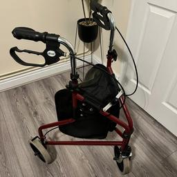 Only had the walker for a couple of months. Used once/twice by my mother. Practically brand new. Normally retails at £49.99. Can deliver if local.