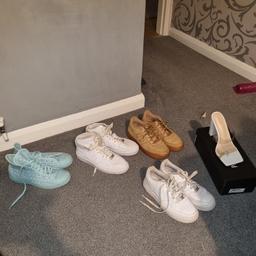 Job lot of Trainers and shoes. Size 5 and boots are a size 6. Boots and shoes never been worn. All in good condition with lots of life in them. 