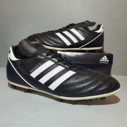 Adidas Kaiser 5 Moulded Football Boots

Black Leather

Size 9.5 UK

Almost New Condition, Been worn once, 9 out of 10 condition slight mark on right boot at the bottom see picture 7 nothing to be concerned with as it's at the bottom of the boot.

I have taken an extensive range of photos so please be aware before purchasing.

Postage costs are 4.20 with Royal Mail 2nd Class recorded delivery, collection from Leeds LS17 area is more than welcome.