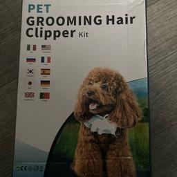 Pet hair clippers in box