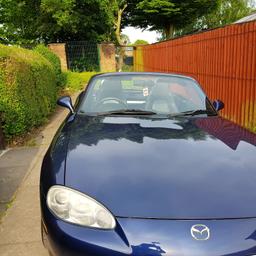 mark 2 1.8 
soft top convertible 
manual roof
CD player stereo 
leather seats 
body work needs a little TLC only selling due to needing a better car for health reasons. 

overall an absolutely lovely car as coming from a Mazda mx5 lover! 

Gutted to be selling it. 

reasonable offers welcome

no time wasters!!!