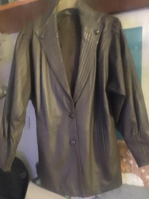 Buy & Sell Greater Manchester Bolton - Photos for VINTAGE LEATHER JACKET 1980’s 10-12