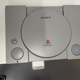 Ps1 with game, memory card and cables 07540777054 BR87RD
