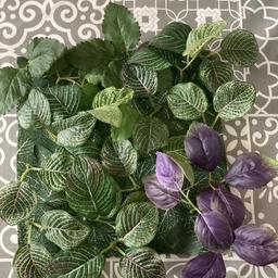 FEJKA Artificial plant, wall mounted/in/outdoor green/lilac26x26 cm rrp £4 a tile on the ikea website as shown. I have 48 tiles which I want to sell all together. A few are slightly damaged on the back from storage and dismantling after use as a backdrop.