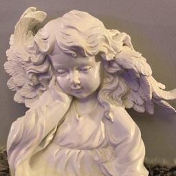 Large white Beautiful Angel wall plaque to hang on the wall.