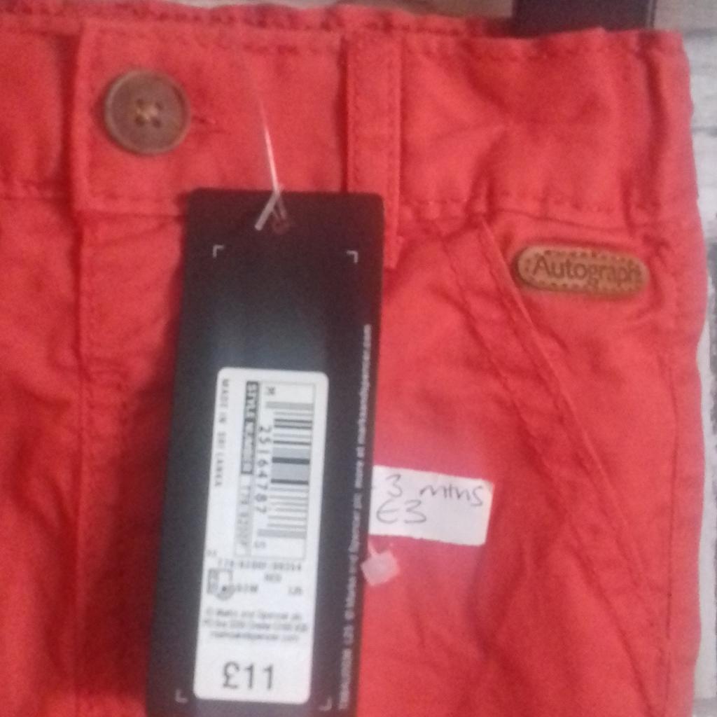 This is for a bundle of girls items

1 x RED JEANS - from MARKS AND SPENCER = COST £11 - 0-3 MONTHS
1 X RED AND WHITE VEST TOP FROM TU
1 X STRIPPED T-SHIRT FROM TU

please see photo