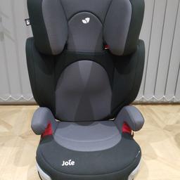 Excellent condition. Suitable from approx 3-12 years. Forward facing and height adjustable headrest. ISOSAFE connectors attach to ISOFix connection points. Padded arm rests and 2 retractable cupholders. Collection only from Perry Barr, Birmingham