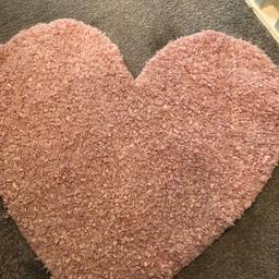 Beautiful girls pink love heart rug from next looks lovely down and makes a great feature