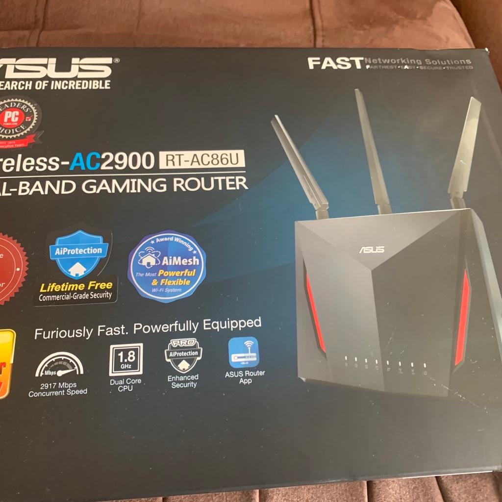 Asus wireless ac2900 rt-ac86u gaming router in SE18 Royal Borough of ...