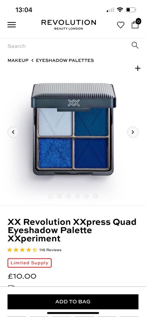 Buy & Sell South West London Streatham Common - South West London - Photos for XX Revolution XXpress Quad Eyeshadow