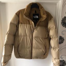 *Selling on behalf of my daughter* Genuine North Face puffer Jacket Like New - only worn twice!!

Hawthorne Khaki/Utility Brown Eco Nuptse Jacket
Bought Brand New for over £550 - Sold Out everywhere Perfect Condition As New.
Has Zip up Pocket on the inside, 2 Front zip pockets, Concealed Velcro Hood, fully adjustable Toggle Hem & Velcro Wrist fastening, Front & Rear Logo
MENS SIZE SMALL - equivalent to WOMENS Size Medium/ Large. Super comfy. IN EXTREMELY HIGH DEMAND

Genuine Offers Only please 😊