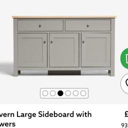 Malvern grey sideboard unit from Next. In great condition. Hardly used. Can be dismantled. Any questions please ask. Thanks

Dimensions: H80 x W137 x D40 cm