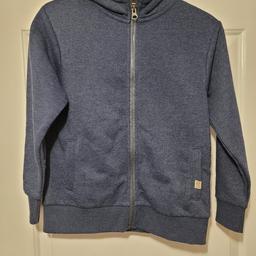 In as new condition and from a smoke free home.

Blue full zip Hooded Top/ Cardigan

Age 8 years