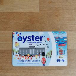 2012 Limited Edition Oyster Card Diamond Jubilee in very good condition. Not for travel.
