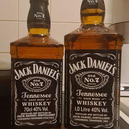 jack daniels 1l and 70cl

both unopened hubby prefers others

over 18s only 
collection only