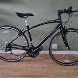 specialized sirrus hybrid bike with 700c wheels, V brakes, 17" s frame, 24 speed shimano gears, new cables, fully cleaned, CHECK OUT MY OTHER AVAILABLE BIKES, willing to part exchange