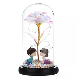 Galaxy Flower Eternal Rose in Glass Dome LED Light Up Lamp Valentine's Day Gift

Product Size: 11.5 cm diameter*height 21.5 cm from the base