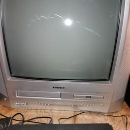 21" CRT TV good for retro gaming consoles.
The VHS works great
The DVD player plays CDs but won't play Dvds but if like me, your only going to use it for console play who cares?
Brand new remote included that cost £10 a week ago.
Bear in mind the age of the TV, it's been around some time now and has picked up some marks here and there. 
Pickup or can deliver very locally.