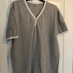 Men’s T Shirt in grey with white trim size Large from Next worn only once