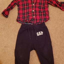 baby boy's joggers and shirt