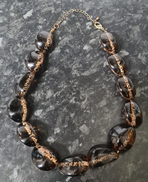 Buy & Sell West Midlands Wolverhampton - Photos for Exquisite Vintage Brown Glass Beaded Necklace