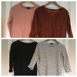 4 x maternity long sleeved tops bundle 
- All size 12
- All used
- New Look
- Very comfy

I’m selling lots of maternity clothes and happy to combine post - just message me if you'd like to make a bundle.