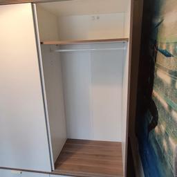IKEA TRYSIL White Double Wardrobe.

In good condition from smoke & pet free home.

Please look at pictures, there’s some small damage but no impact to the use of the unit nor the look. 

2 Shelves, 4 Draws, 2 Rails

Height 205cm x Width 154cm x Depth 60cm

Collection from B69

Cash on collection please