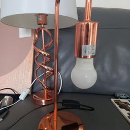 rose gold/copper lamp in good condition see my other matching iteams