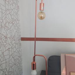 copper/ rose gold floor lamp see my other matching items in good condition.
 s