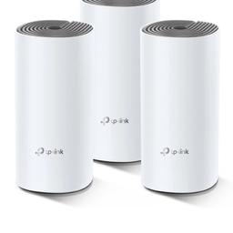 I'm selling TP-Link Deco E4, A box of 3 is currently selling for £84.99. I'm selling all 4 of mine for £65 with delivery or £60 collected!

More info on the pictures and further information can be found on the webpage. I've used these in a 3 storey house.

Collection or can post for postage. Postage cost £5