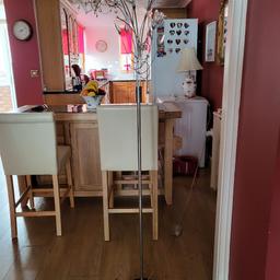 lovely floor lamp silver Great condition
