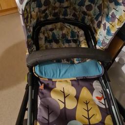 cossatto giggle pram, ideal for girl or boy. comes with carrycot for pram mode, changing bag, pushchair unit and carseat. has 2 raincovers one fits the carseat. in good condition with exception to a few scratches on wheels. Car seat adapters included which I brought separately.