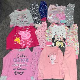 6 pairs of PJs. Long sleeve tops and trousers 18-24 months. 1 spare PJ bottoms.
Excellent condition, sold as seen.
From pet and smoke free home.