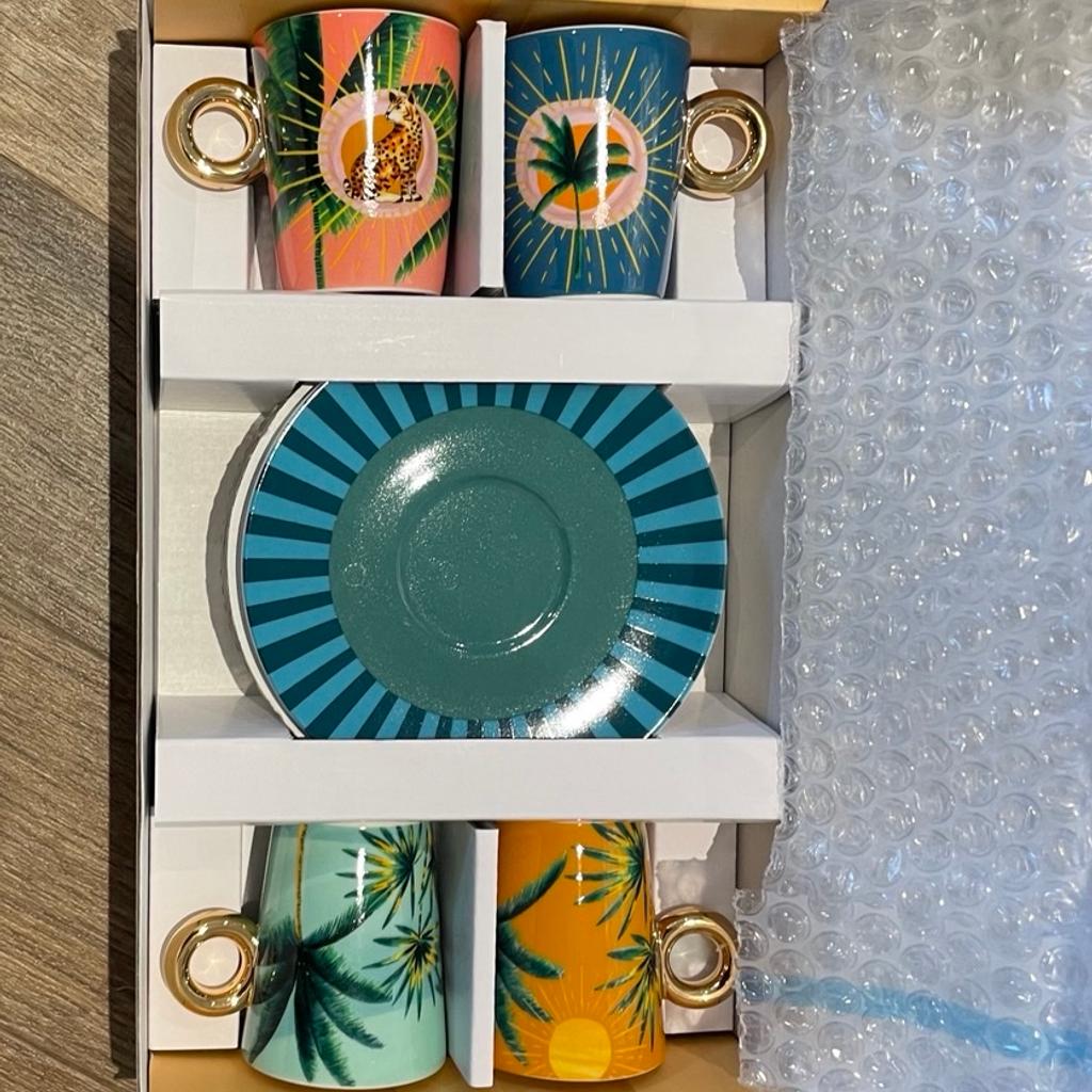 Oliver Bonas 4 espresso cups and saucers in SW1H Westminster for £39.00