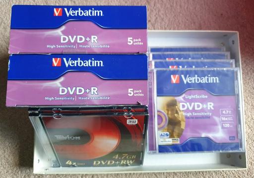 Buy & Sell Merseyside Wirral - Photos for 14 VERBATIM DVD+R 16x & 2 TEVION DVD+RW discs