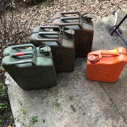 Good condition three 20 litres one 10 litre can be sold Separately