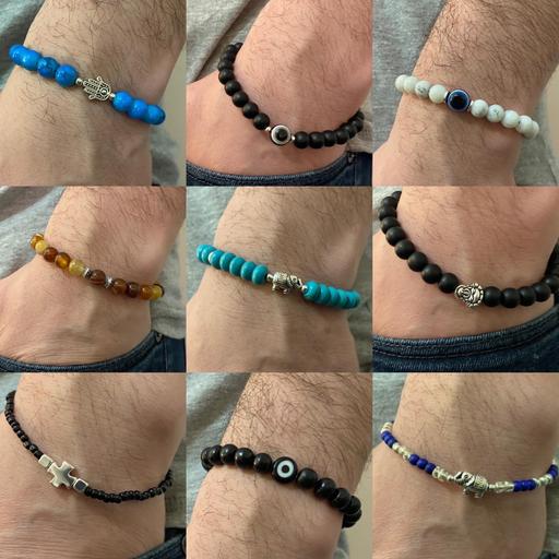 Buy & Sell Hertfordshire Hertsmere - Photos for Men’s gemstone beaded handmade bracelets 