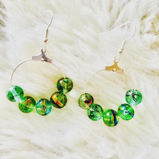 Buy & Sell Dorset Bournemouth, Christchurch and Poole - Photos for Sea Green Glass Effect Hoop Earrings New