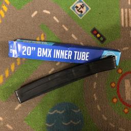 A brand new, unused, undamaged bike inner tube in original retail packaging

High quality BMX tube

It will fit 20" wheeled bikes running tyres from 1.75 to 2.215

Standard 35mm Schrader long valve

Cash and collection from Leighton Buzzard