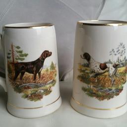 Lovely pair of Sadler Dog Tankards
Sporting dogs in the field scene
Will post if needed