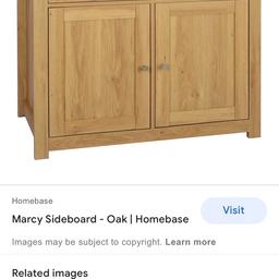Marcy light oak sideboard from Homebase. Still in box, never made -change of plan !