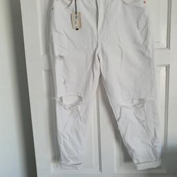 River Island jeans white size 14 never worn
