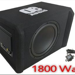 Hear I have for sale my oe audio 1800 Watts sub woofer with built in amp Brough this about 1 month ago to fit in my car as car has standard head unit and can't replace it does sound right this sub I very loud and very bassy payed £249.99 a month ago selling for £120.00 ovno please no messers only msg If looking to buy please