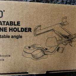 New in box
Alloy 360 rotational phone holder
Fits motorbikes,scooters, pedal bikes, electric scooters
Fits most phones
Universal handlebar fit
Adjustable
Quality phone holders