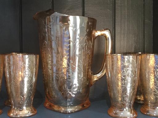 Buy & Sell Suffolk East Suffolk - Photos for Carnival or Depression Glass Jug & Glasses