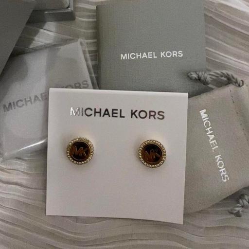 Buy & Sell West Yorkshire Bradford - Photos for Micheal Kors brown and gold stud earrings