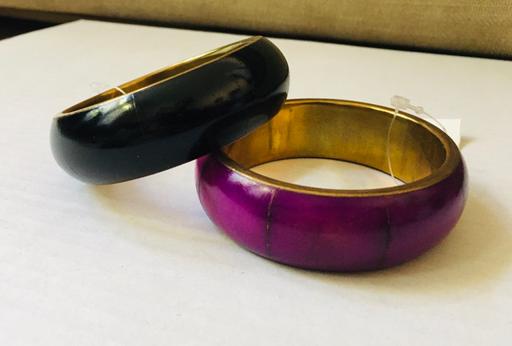 Buy & Sell Central London Hyde Park - Central London - Photos for Accessorize 2 x Metal And Wood Inlay Bangles