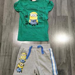 Minions tshirt from Next age 4, shorts from TU size 3-4. Cute and comfy summer outfit. 
Smoke and pet free home 

£5 for both

Collection L17 or can post for extra

Advertised elsewhere