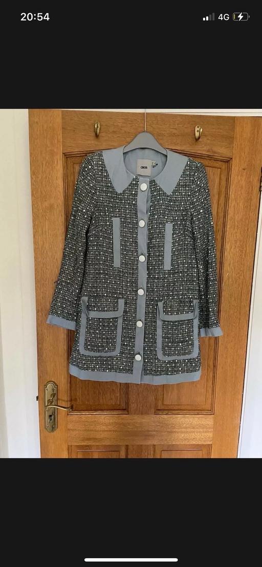 Buy & Sell West Midlands Birmingham - Photos for ASOS Pastel Boucle Long Jacket. Size UK 6