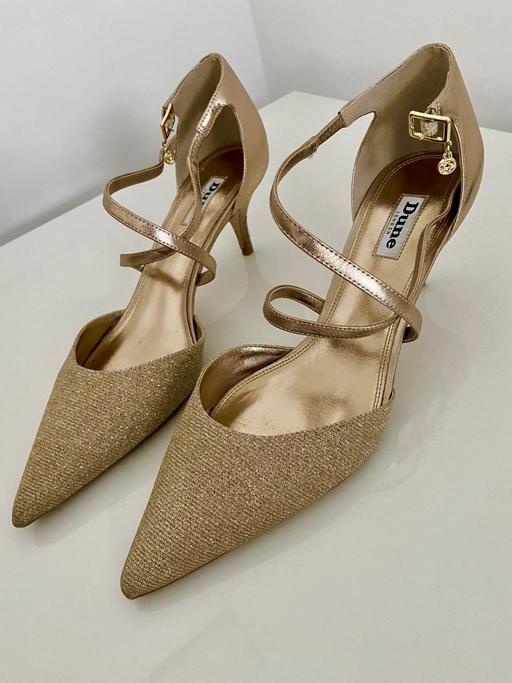 Buy & Sell Kent Folkestone and Hythe - Photos for Dune Gold Metallic Kitten Heels